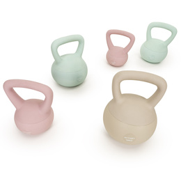 Kettlebell miękki 8 kg kula odważnik hantla ciężar do ćwiczeń fitness, turkusowy