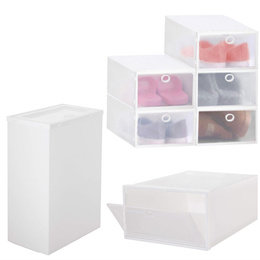 Organizer na buty 31x21,5x12,5 cm zestaw 5 szt. pojemniki z otwieraną klapą