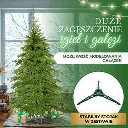 Choinka sztuczna 120 cm jak żywa świerk naturalny PE premium 