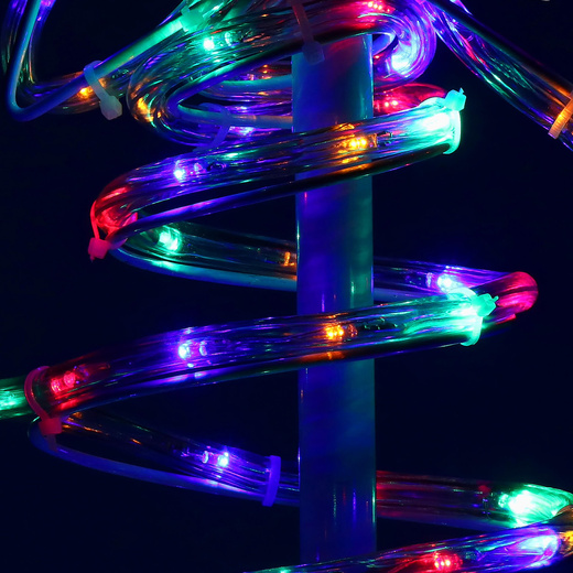 Choinka na zewnątrz 192 Led multikolor 8m wąż świetlny IP44