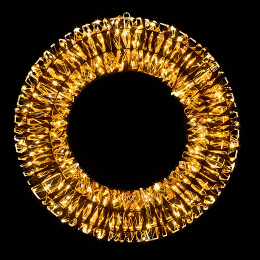 Wieniec LED 45 cm wianek świąteczny na drzwi 360 LED dekoracja ciepły biały