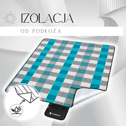Koc piknikowy plażowy 200x200 springos mata biwak