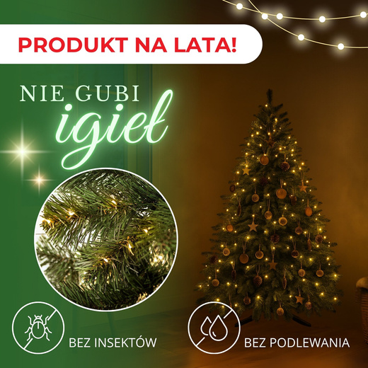 Choinka sztuczna premium 125 cm jodła zielona