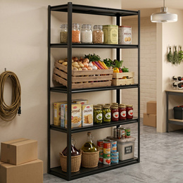 Regał magazynowy 200x120x40 cm 5 półek do przechowywania, garażu 750 kg metalowy