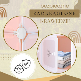 Szafka modułowa dla dzieci 110x110x37 cm organizer dziecięcy 9 półek