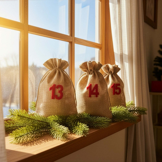 Woreczki do kalendarza adwentowego 24 szt. dekoracja świąteczna
