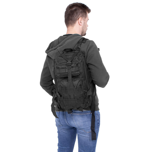 Plecak trekkingowy, turystyczny 35 l wojskowy czarny