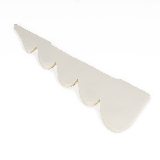 Papierowa choinka 30 cm ozdoba świąteczna dekoracja 3D z magnesem ecru