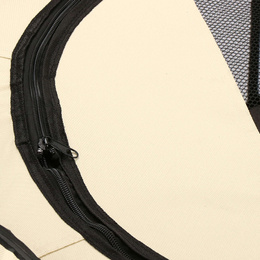 Kojec uniwersalny dla psa i kota 81 cm składana klatka beżowo-brązowa