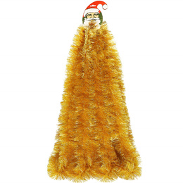 Łańcuch na choinkę 6m złoty girlanda choinkowa, średnica 10cm