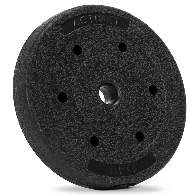 Obciążenie bitumiczne 5 kg talerz kompozytowy 29 mm krążek do sztangi hantli