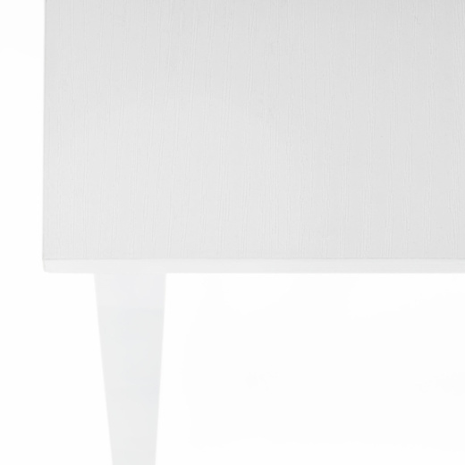 Biurko komputerowe nowoczesne 100x50x76 cm stolik loft industralny biały