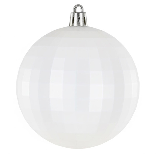 Bombki choinkowe 30 szt. biały 8cm zestaw choinkowy