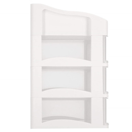 Organizer na kosmetyki 26,5x23,3x17cm mleczny pojemnik na biżuterię z przegródkami