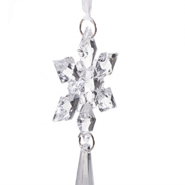 Zawieszki choinkowe kryształki sopelki na choinkę 13 cm ozdoby choinkowe 10 szt.