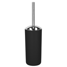 Zestaw łazienkowy 6w1 akcesoria do wc łazienki loft szczotka kubki kosz dozownik czarny