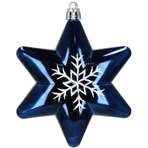 Bombki choinkowe 77 szt. granatowy zestaw choinkowy