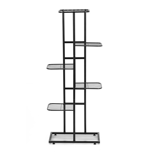 Kwietnik metalowy 6 półek stojak na rośliny 106 cm pionowy, czarny