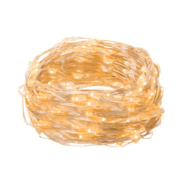 Lampki choinkowe 300 LED na prąd włosy anioła ciepły biały