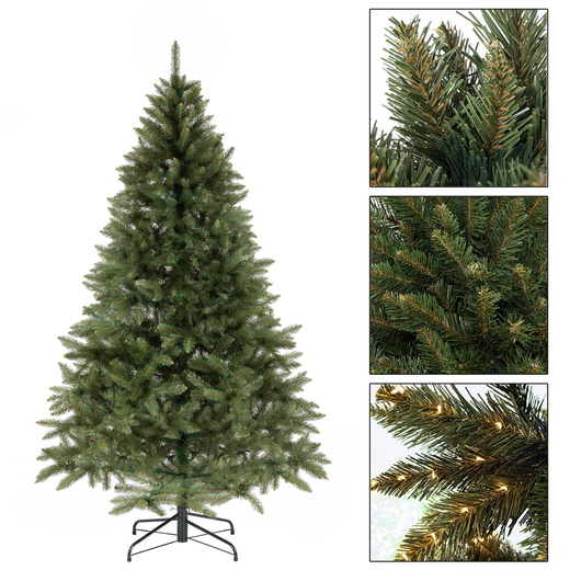 Choinka sztuczna premium 220 cm świerk kaukaski jak żywy