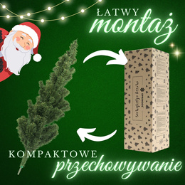 Choinka sztuczna premium 150 cm jodła zielona