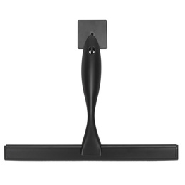 Ściągaczka do szyb, kabiny prysznicowej, łazienkowa ze stali nierdzewnej z uchwytem, czarna