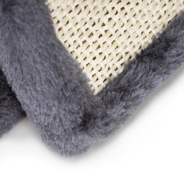 Drapak dla kota, dwa poziomy, legowisko z drabinką i sizalem do drapania, grafitowy