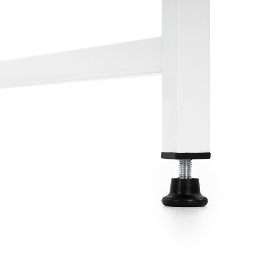 Biurko komputerowe nowoczesne 100x50x76 cm stolik loft industralny biały