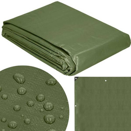 Plandeka 4x8m 120g/m2 gruba płachta ochronna zielona
