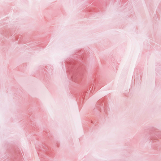 Boa z piór naturalnych 200 cm łańcuch na choinkę, ozdoba świąteczna różowy