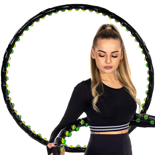 Hula hop z masażerem 100 cm magnetyczne wypustki 