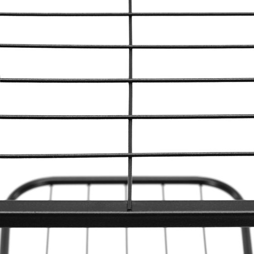 Kwietnik metalowy 6 półek stojak na rośliny 106 cm pionowy, czarny