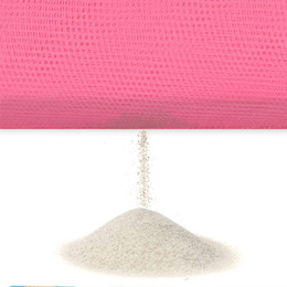 Koc plażowy sand free 200x150 cm mata plażowa dwuwarstwowa różowa