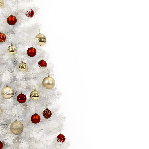 Choinka sztuczna 150 cm jodła biała nowoczesna jak żywa, ze stojakiem