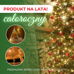 Lampki choinkowe 1000 Led biały ciepły 81,5 m oświetlenie świąteczne IP44
