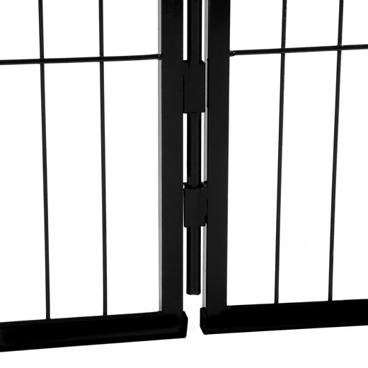 Kojec dla zwierząt wybieg klatka dla psa 184x94x100 cm czarna
