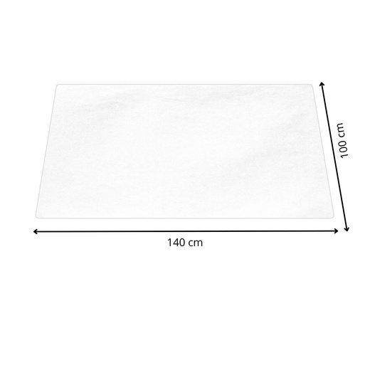 Mata ochronna pod krzesło i fotel biurowy 140x100 cm podkładka na biurko przezroczysta