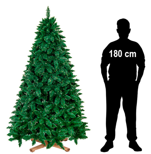 Choinka sztuczna 220 cm sosna leśna jak żywa Royal Trees premium z drewnianym stojakiem
