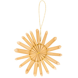 Ozdoby choinkowe, bombki słomiane 48 szt. naturalne dekoracje świąteczne, brązowe