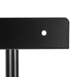 Wieszak łazienkowy na ręczniki, ścienny trzypoziomowy, czarny