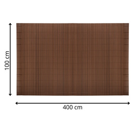 Osłona PVC maskująca na balkon, taras, ogrodzenie 400x100 cm brązowa