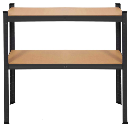 Regał magazynowy 170x80x40 cm 4 półki do przechowywania, garażu 700 kg