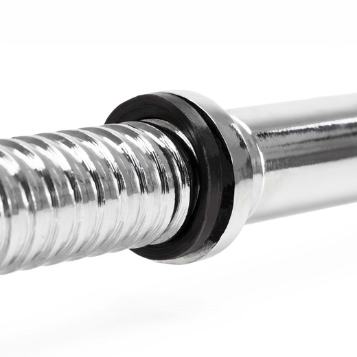 Gryf mocno łamany 120 cm sztanga ze stali chromowanej 2 zaciski 25 mm