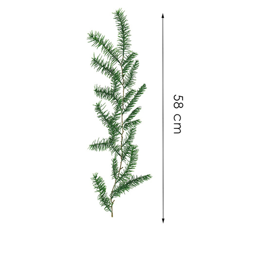 Gałązka świąteczna sztuczna dekoracja do stroika 58 cm