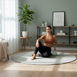 Kettlebell miękki 8 kg kula odważnik hantla ciężar do ćwiczeń fitness, turkusowy