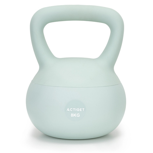 Kettlebell miękki 8 kg kula odważnik hantla ciężar do ćwiczeń fitness, turkusowy