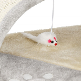 Drapak dla kota sizal 2-poziomowy słupek z zabawką 47 cm