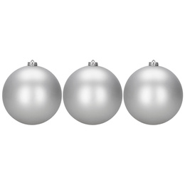 Bombki choinkowe 6 szt. ozdoby świąteczne 15 cm nietłukące srebrne