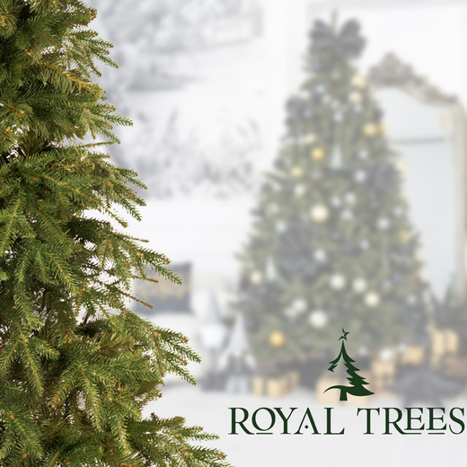 Choinka sztuczna 180 cm świerk himalajski jak żywy PE Royal Trees premium drzewko świąteczne