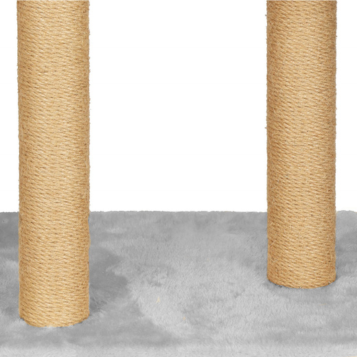 Drapak dla kota sizal 7-poziomowy słupek z zabawką 136 cm